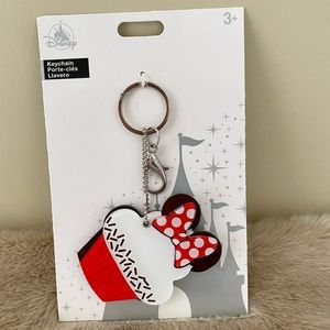 Disney Minnie Cupcake Keychain With Mirror